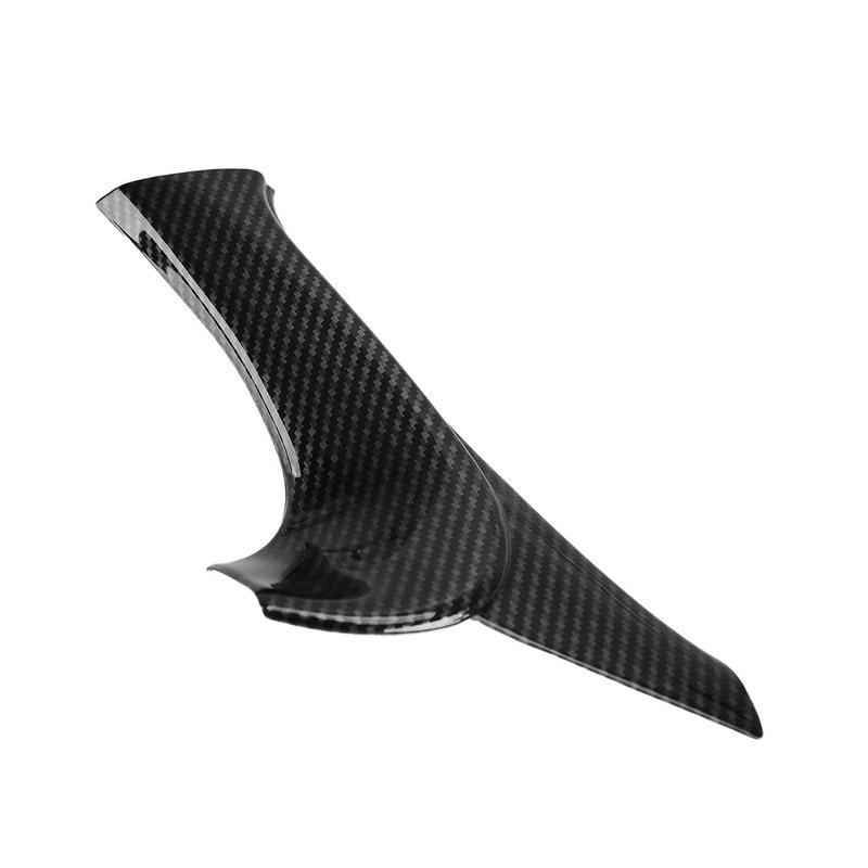 Car Interior Door Armrest Panel Trim Cover Set Fit For Lexus IS F 250 350 2006-2013 Black Carbon Fiber Texture Style Plastic