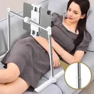 Oatsbasf Tablet Stand for Bed Sofa Laying Down Tablet Holder with 360° Rotation Clamp Hand-Free Stand for 4.5~12.9'' iPad Switch