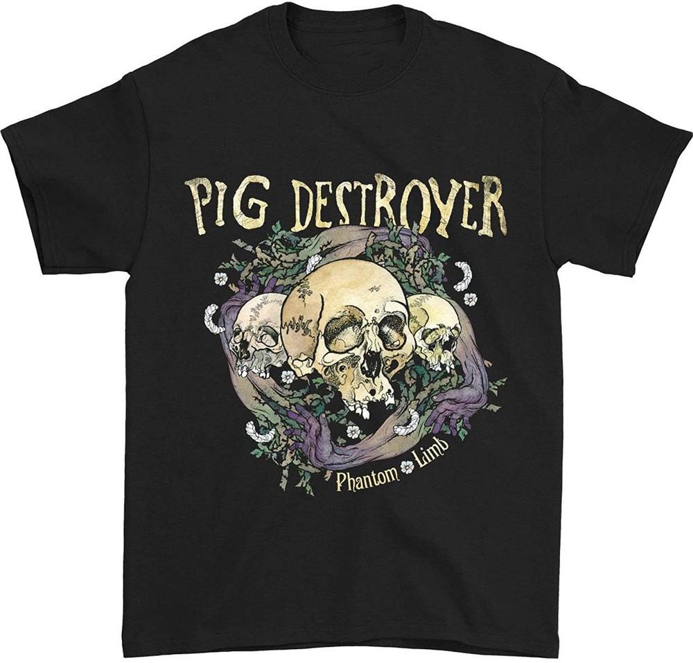 Pig Destroyer Phantom Limb Футболка Черная Унисекс Все Размеры S5XL XA15 Унисекс Футболка M