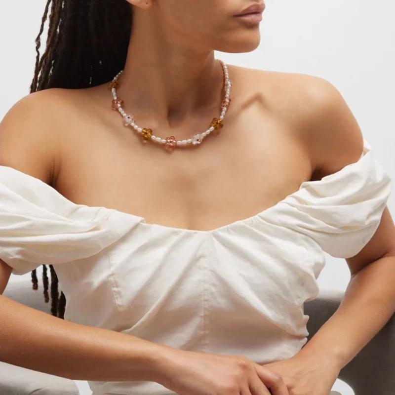 Beliebte farbige Glasur Farbe Blume DIY Zubehör Süße Anhänger DIY Handgemachtes Armband Halskette Ohrringe Materialien