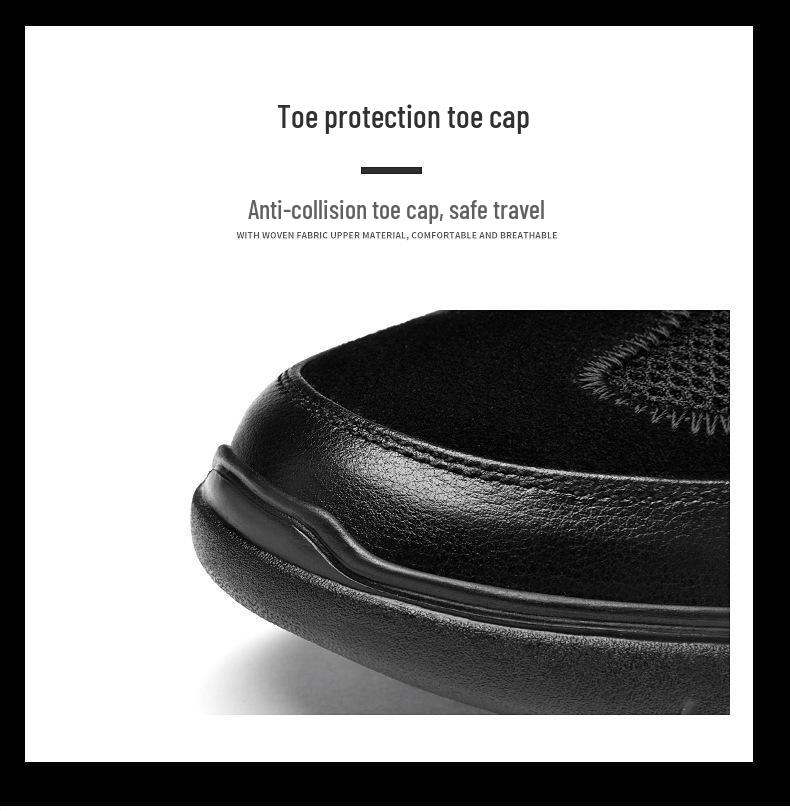 Men's Genuine Leather Mesh Casual Shoes with Thick Sole - New Collection