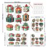 Christmas Merry Christmas 4pcs Winter Decoration Shower Curtain Set with 12 Hooks, Waterproof Shower Curtain, Non-Slip Bath Ma