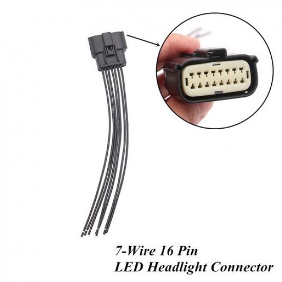 16-контактный 7-проводной разъем светодиодной фары для Ford F-150 2015-2017 Expedition 2018