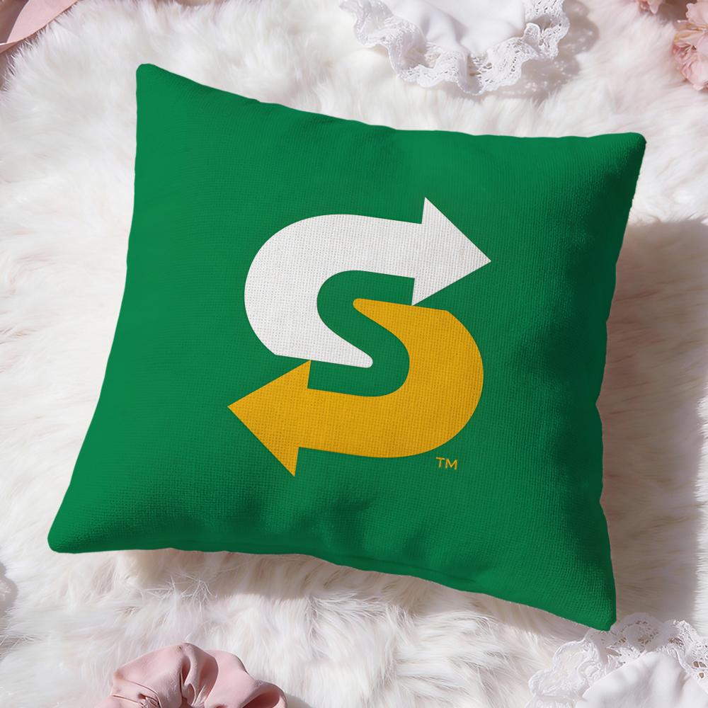 Fashion S-Ssubwayer Cushion Cover Soft Washable Pillow Case Multi-Scene for Couch Bed Travel Office Use