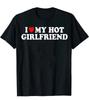 I Love My Hot Girlfriend Tshirt Mens Casual Short Sleeve Crew Neck Tee Gift