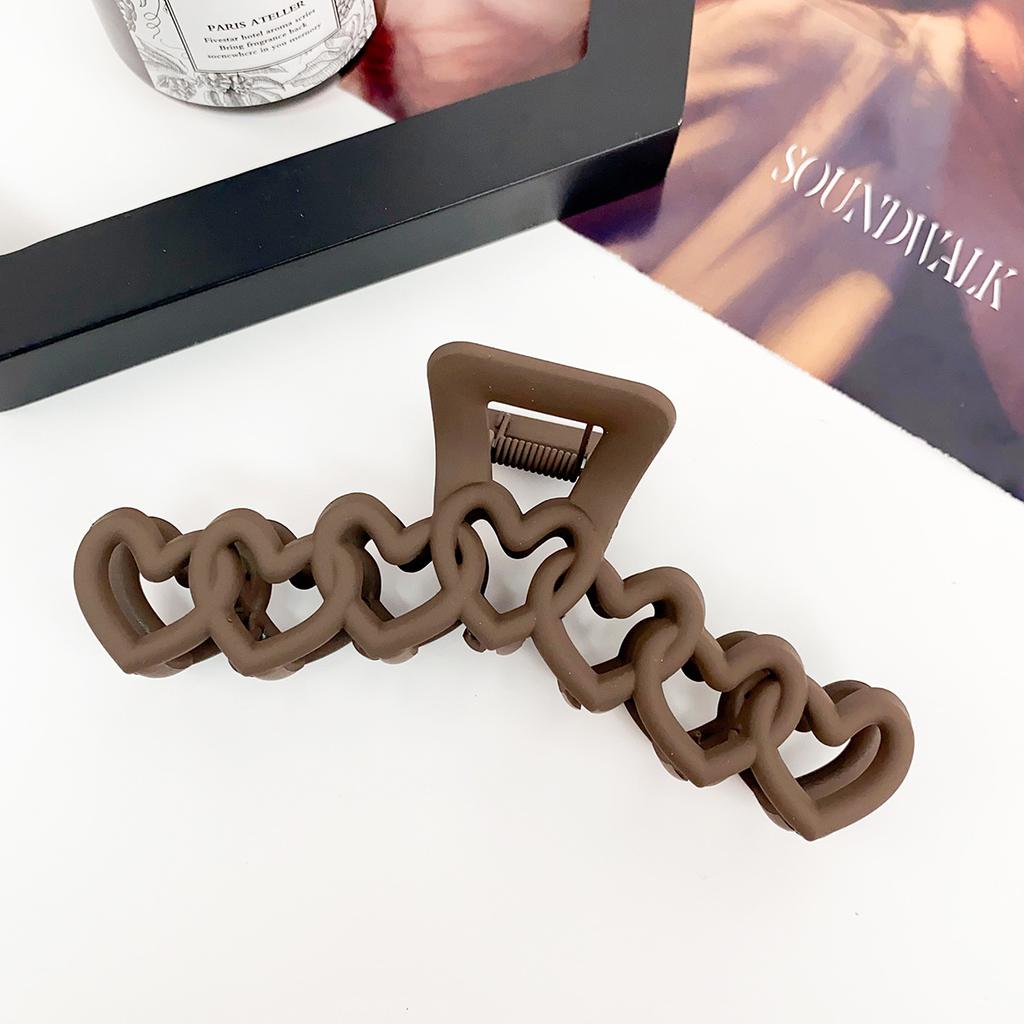 2025 New Y2k Dopamine Girl Fashion Pink Color Hollow Geometric Star Heart Hair Clips Women Hair Claw Cross Headband Shark Clip