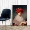 Poster Portrait Red Flower