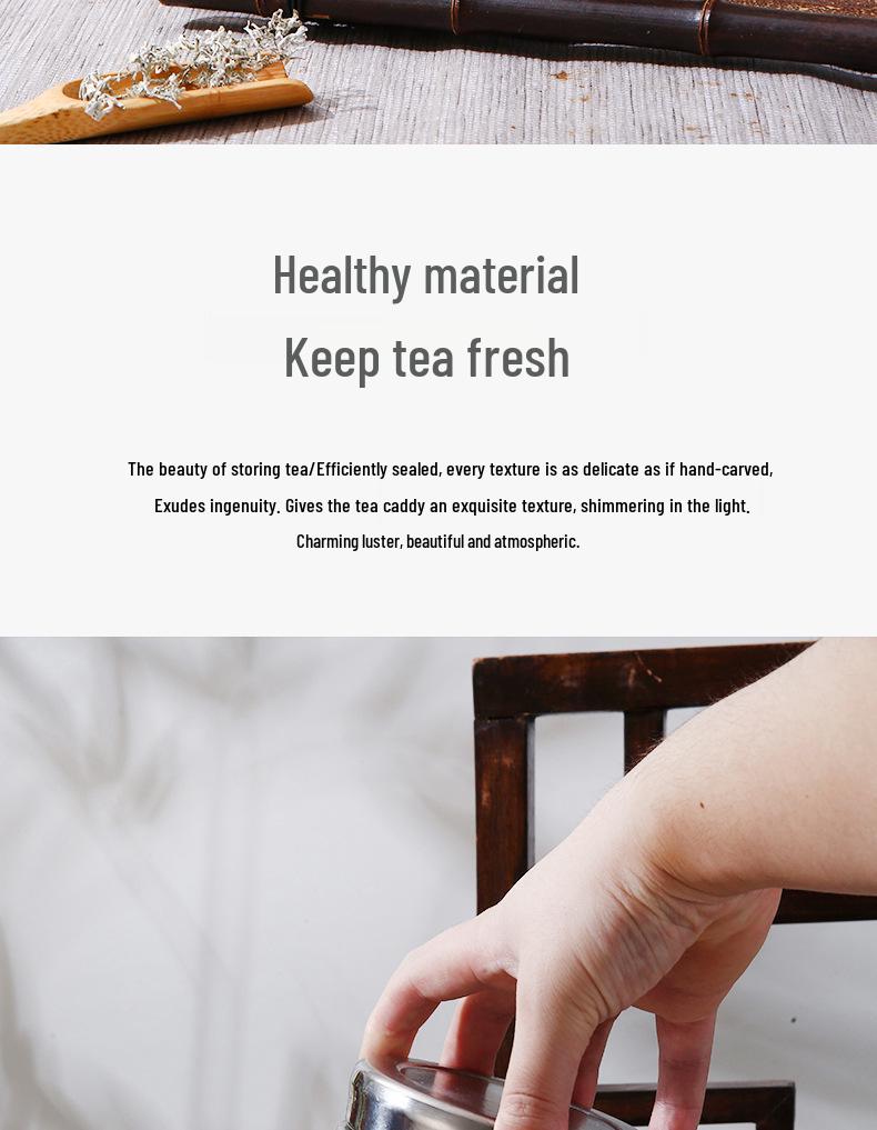 Large Pure Titanium Airtight Tea Storage Jar - High-End, Lightweight, and Portable Magnetic Travel Canister