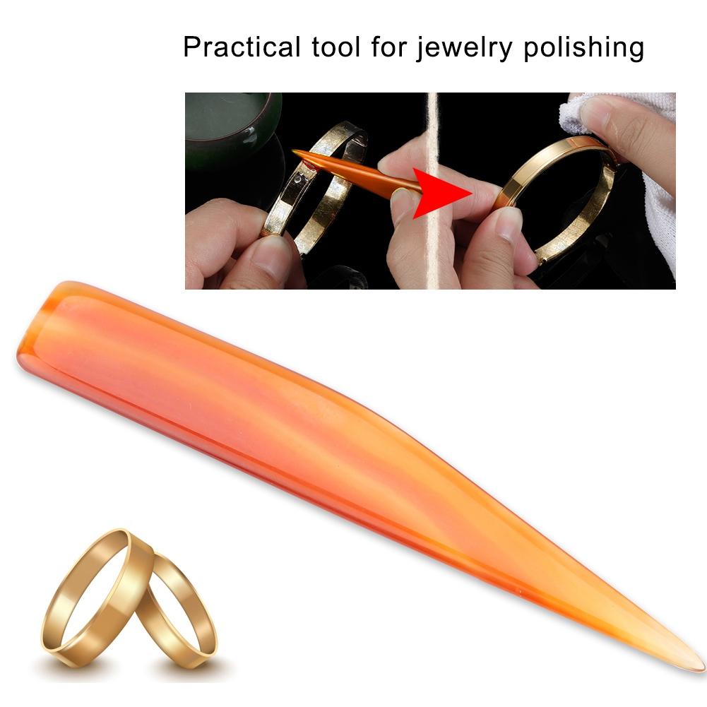Faux Agate Knife Burnisher Hand Polishing Tool for Gold / Silver Jewelry (9cm / 3.54inch)