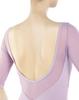 Sleeve Stretch Popular Adult Ballet Size 160 [s.lemon] 5/8 Leotard, Tulle, Leotard, Junior, 9296, Purple,