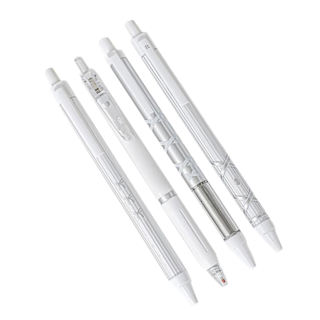 4 Pcs Ballet Strap Bows Gel Pen Retractable Neutral Pen 0.5mm Stationery Pen Writing Pen Gel Ink Pen Journaling Pen