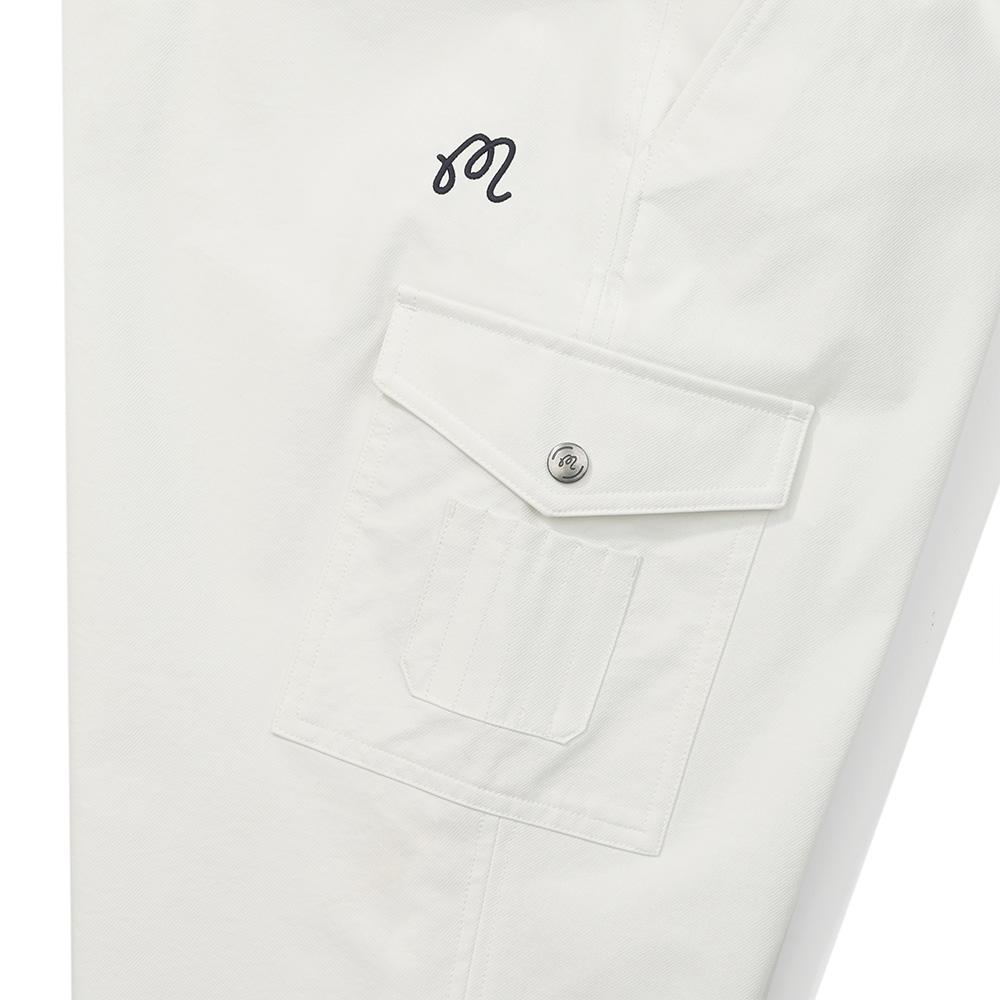 MALBON GOLF Semi-Wide Cargo Pants Cream (Man)