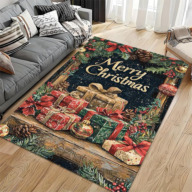 Vintage Dog Puppy Animal Art Area Rug, Non-Slip Washable Throw Carpet for Living Room Bedroom Entryway Home - Decor Edition
