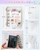 GOKEI Sticker Shrink M5 Mini Binder 2 Zippered 2 Clear PP Card Sticker Sticker Card Collage Pink Book, Plastic, Transparent, Size, [20 Refills,