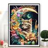 Full Diamond Embroidery Diy 5D "Animal Cat Moon" Rhinestone Pictures Decor Room Full Home Drill O4W0