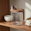 Sealed Grain Dispenser Rice Storage Bin Clear Body Airtight for Kitchen Countertop Cream