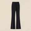 Women's Flared Casual Pants with Side Slit