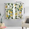 2Pcs,2D Plane Printing Curtain Popular Lemon Blossom Vines Versatile Polyester Fabric (Without Rod) Gifts Use For Bedroom Living