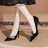 2026 Women's Spring New Sexy Pointed Designer High Heels Elegant Dress Party Comfortable Lightweight Single Shoes Plus Size