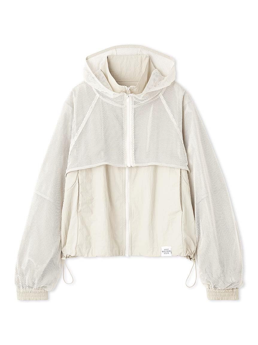 

[Эми] Блузон из нейлона с сетчатым слоем 13WFJ244091 Женский IVR