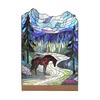 Minimalist 2D Flat Decorative Piece With Base, Multi Colored Acrylic Craft, Suitable For Desktops, Bookshelves, And Other Artistic Decorations.
