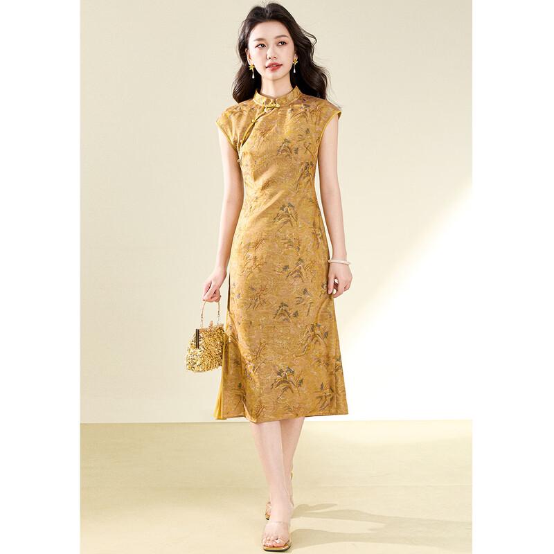 Meilannie Chinese Style Jacquard Cheongsam Dress