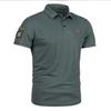 Summer New Men's Short-sleeved Polo Shirt Icon Stitched Casual Lapel Short-sleeved T-shirt