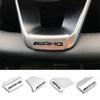 Car Emblem Badge Steering Wheel Decoration Trim Sticker For Mercedes Benz AMG W206 W204 W205 W212 W213 W221 W222 W223 W251 W464