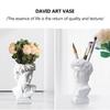 Ins Nordic David Vase Hydroponic Vase Ornaments Flower Pot Makeup Brush Storage Bucket Photo Props Vintage Home Decoration
