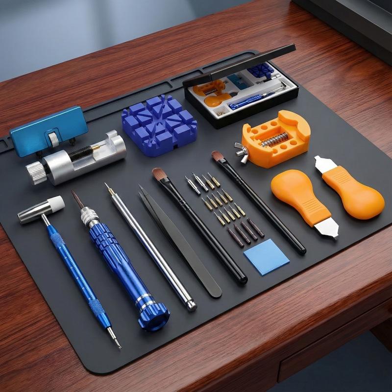 30-Piece Watch Repair Tool Kit: Case Opener & Disassembly Set