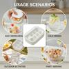 Ice-Cube Tray With One Press Release For Home Use Durable Food Grade Plastic Easy Demolding