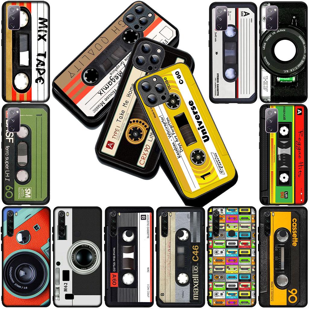 Phone Cover for Apple iPhone 17 Pro XS Max Air 6 Plus X 5 + SE 2022 SE2 16E XR Case  Retro Camera Vintage Cassette Tape Old