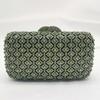 Borse da sera a forma di diamante Buste Portamonete con strass Borse a pochette in cristallo dorato Busta da sposa da donna Borsa a mano formale con pietre da sposa