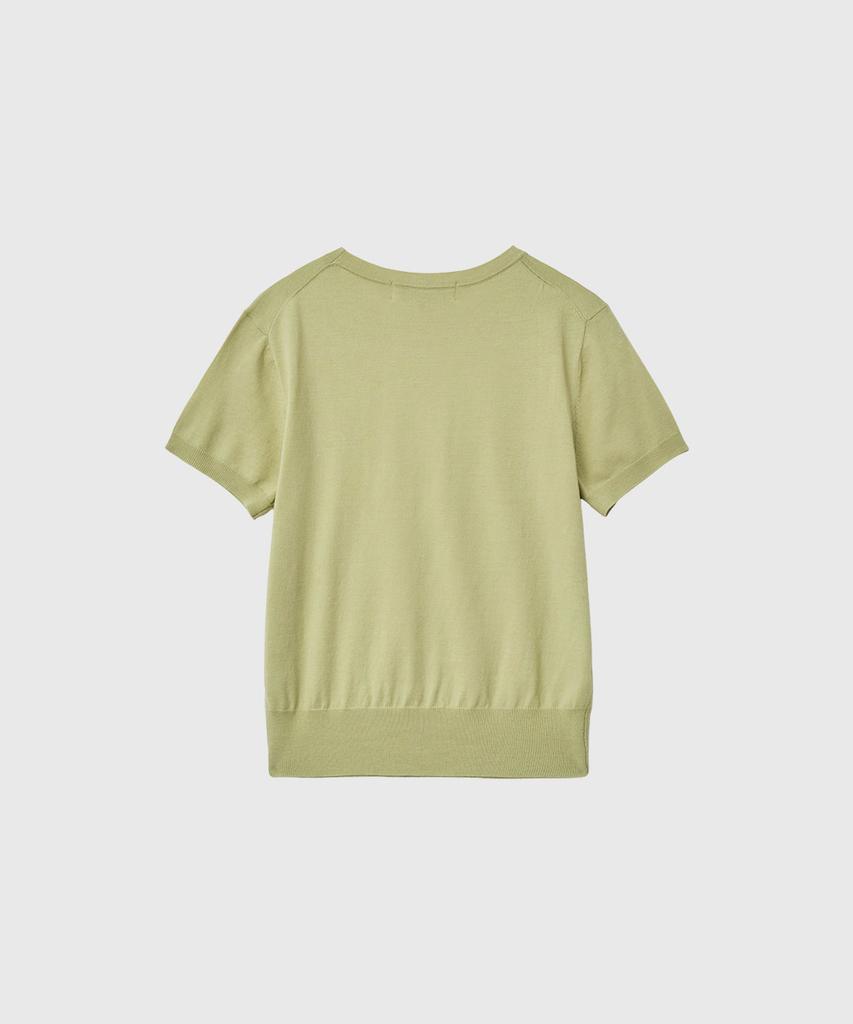 GENERALIDEA Airy Essential Half Knit [Green] / Wbe2L05512