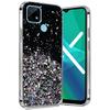 Realme C21 Case, Glittery, Black