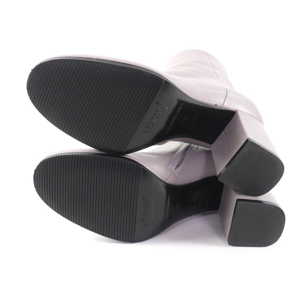 Pristine BALENCIAGA short boots gray leather Women 36 477242 Used