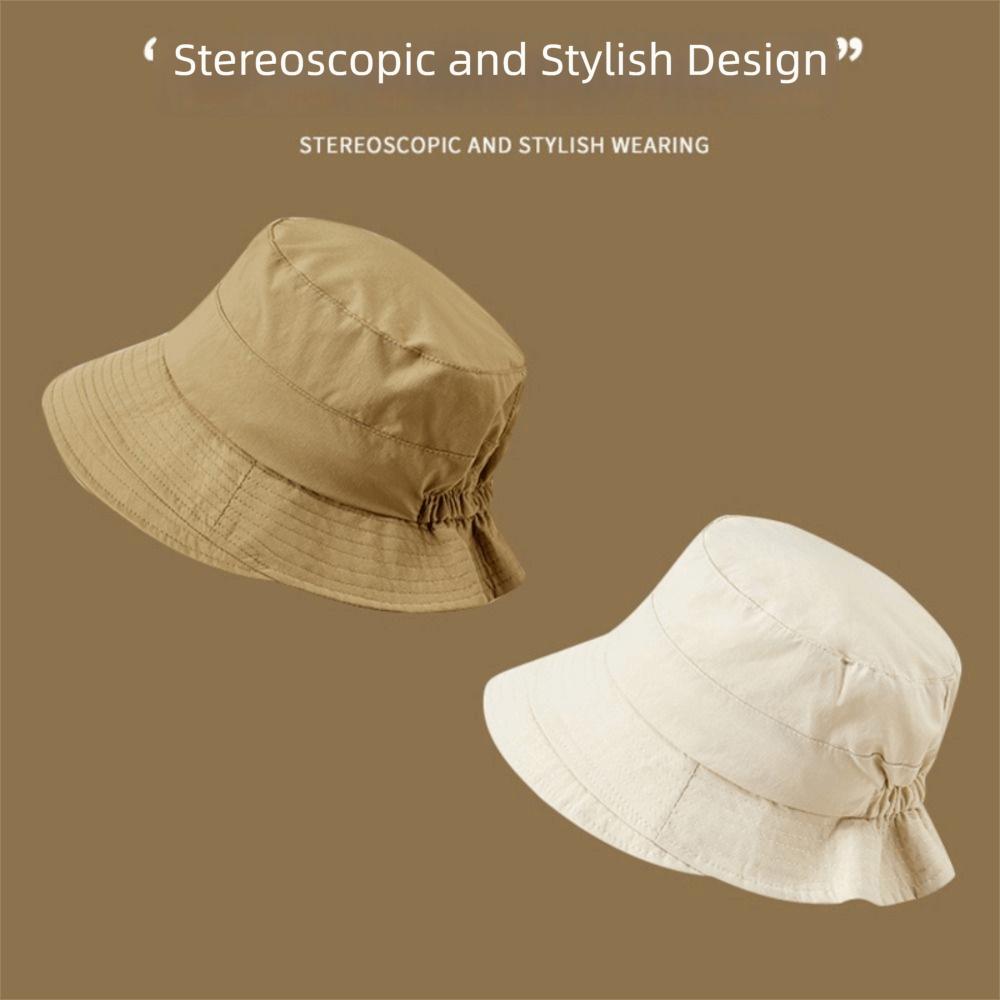 Japanese Style Sun Protection Hat Thin Bucket Hat Casual Fishing Caps  Outdoor