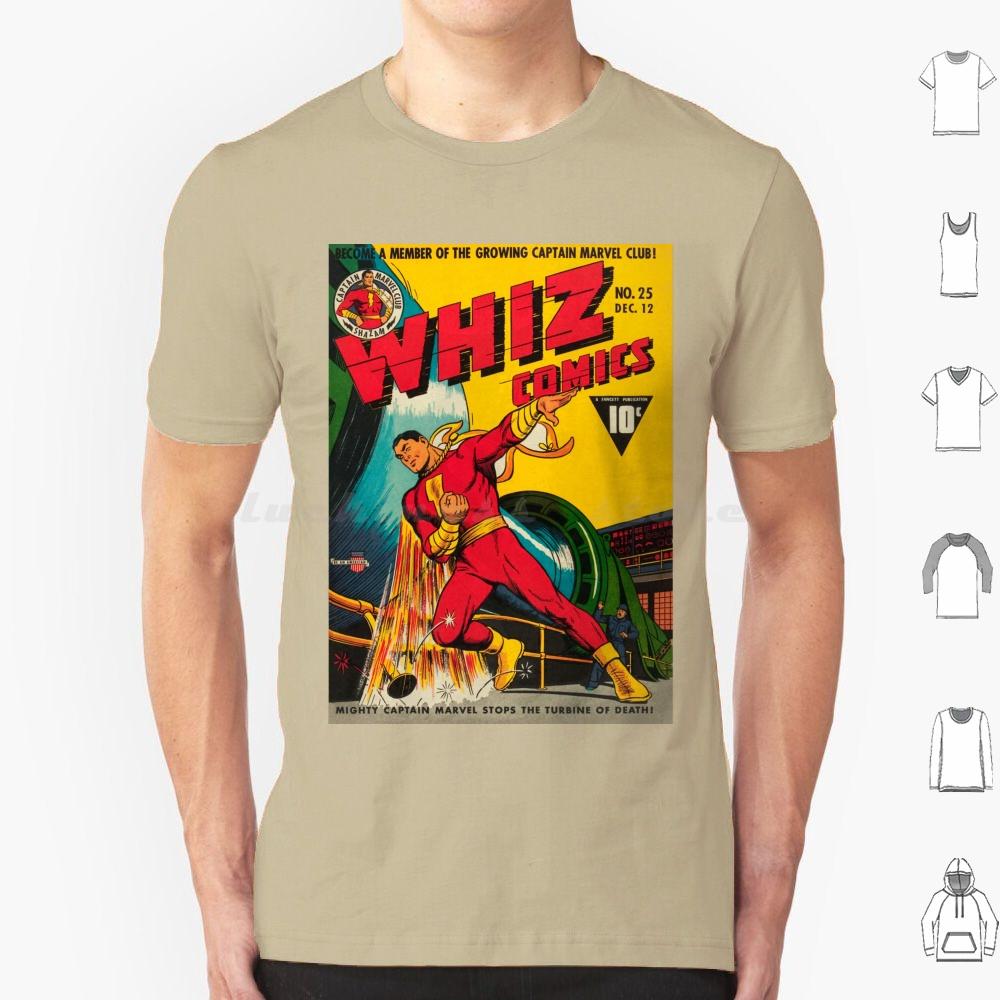 Whiz Comics 25 T Shirt 6xl Cotton Cool Tee Shazam Captain Golden Age Comics Superhero Retro 1940s Vintage Classic Old Graphic