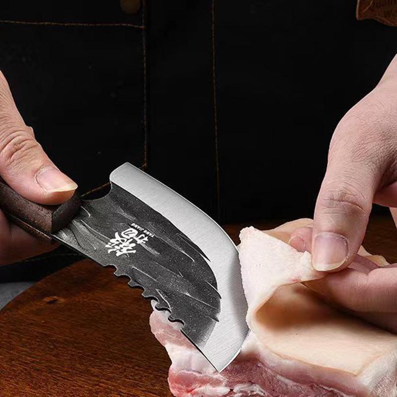 Kitchen Knives Meat Cleaver Chef Knife Fish Knife Butcher Boning Knife with Wood Handle Slicing Vegetable Paring Cutting Tools