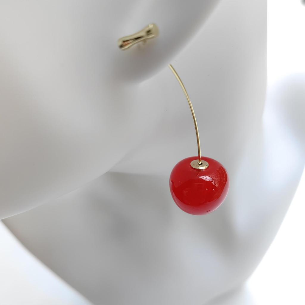 Cherry Fruit Earrings - 2024 Trendy Fresh Studs