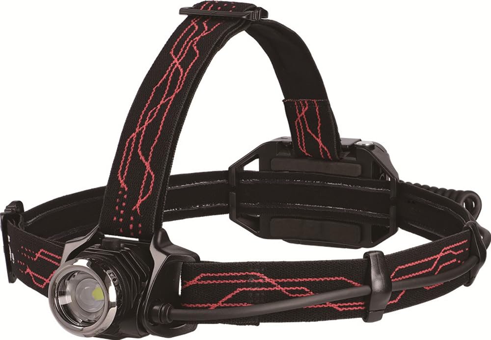 

GENTOS LED Headlight USB Rechargeable 550 Lumens Practical Lighting 7 Hours Rear Recognition Uses Dedicated Rechargeable Battery or 4 AAA Batteries G чорний