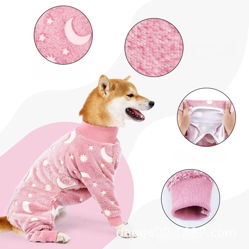 Pet Four-legged Clothes, Winter Pajamas, Dog Supplies, Pet Supplies, Clothes for Cold Protection and Warmth Retention