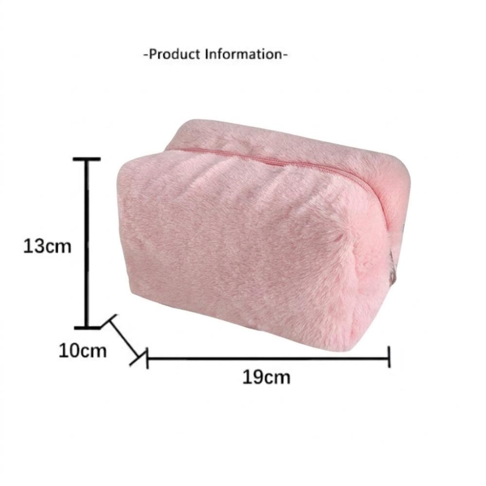 Plush Fabric Plush Storage Bag Multi Candy Colors Portable Plush Hand Pouch  Daily Sundries Storage