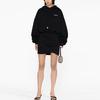 (WMNS) Off-White Logo-Embroidered Cotton Hoodie 'Black' Women's OWDB423C99JER0021001