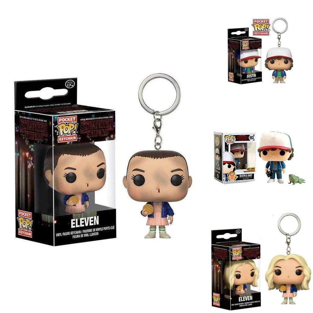 Samlarobjekt Stranger Things Eleven Nyckelringsfigur Med Resinmaterial