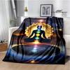 3D Chakra bedruckte Decken Warme Flanelldecken Weiche und bequeme Decke Bettbezüge Decken für Betten Geburtstagsgeschenk