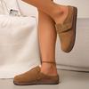 Women Closed Toe Flat Slippers Summer New Cork Platform Mules Shoes for Women Casual Clogs Sandals Outdoor Flats Slides Women