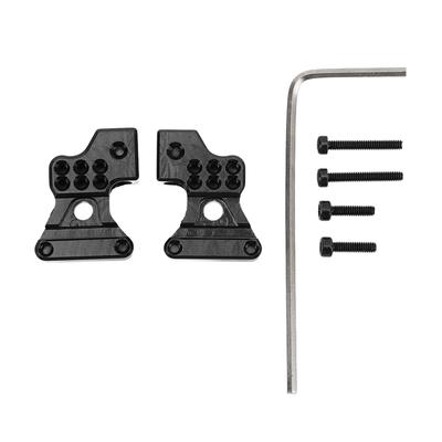 2pcs Metal Aluminum Alloy Rear Shock Tower for Axial SCX24 124 RC Car Upgrades PartsBlack