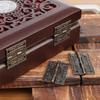 20/1Sets Antique Bronze Hinges Vintage Cupboard Cabinet Fitting with Screws Jewelry Boxes Wooden Case Hinge Furniture Hardware
