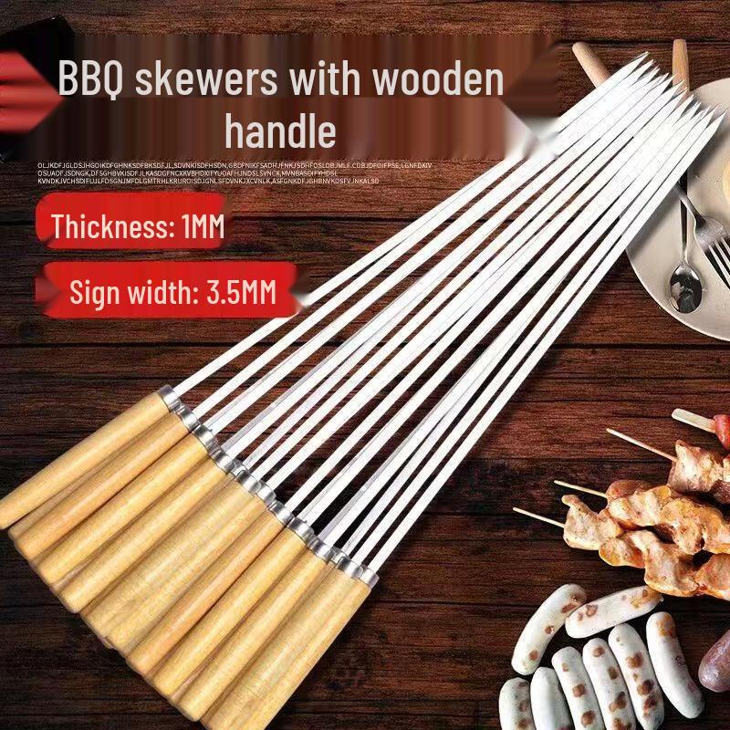 JingJingRS Stainless Steel BBQ Skewers